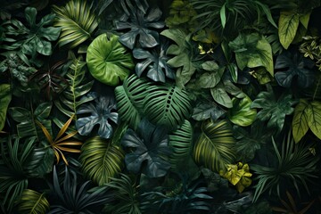 close-up foliage backdrop. Generative AI