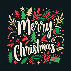 Merry Christmas T-shirt Design