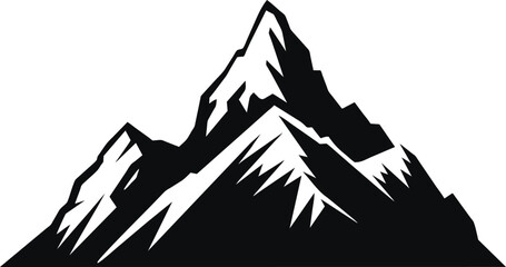 Mountain line vector logo template Illustration Design. Vector EPS 10.