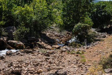 Fototapeta premium Valley of Krupa river near the karst spring
