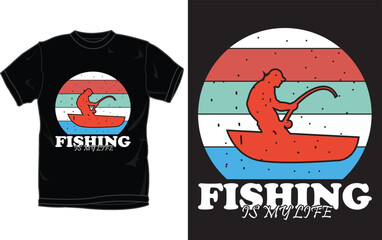 Fishing T-shirt design