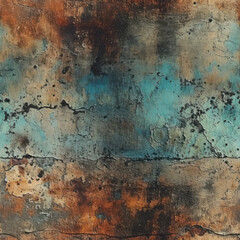 Obraz premium Abstract background grunge graffiti shapes retro repeat pattern modern geometric