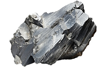 The Allure of Rough Molybdenum Ore on isolated background