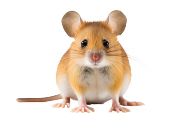 Transparent photo of mouse - front view