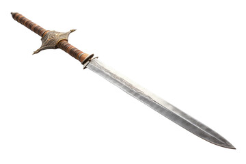 The Mighty Scottish Claymore sword on isolated background