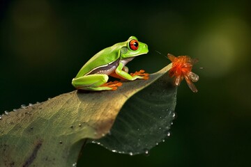 Insects and frog. Generative AI