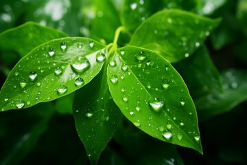 dew on a leaf, Generative AI