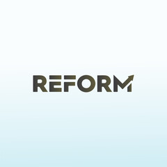 REFORM vector logo design idea