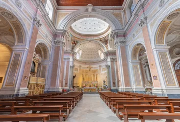 Foto op Plexiglas NAPLES, ITALY - APRIL 22, 2023: The nave of church Basilica di San Giovanni Maggiore . © Renáta Sedmáková