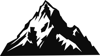 Mountain Minimalist and Simple Silhouette - Vector illustration