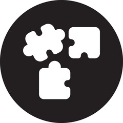 puzzle glyph icon