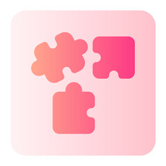 puzzle gradient icon
