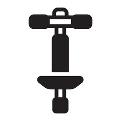 pogo stick glyph icon