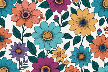 textile and wallpaper patterns. a printable digital illustration work. floral print designs. textile and wallpaper patterns. a printable digital illustration work. floral print designs. seamless patte