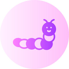 caterpillar gradient icon
