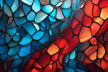 seamless pattern with  stained glass tilesseamless pattern with  stained glass tiles