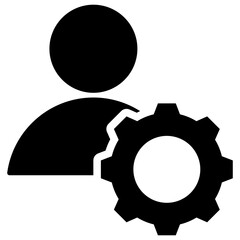 Management Glyph Icon