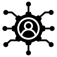 Obraz premium Function Glyph Icon