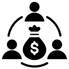 Collaboration Glyph Icon