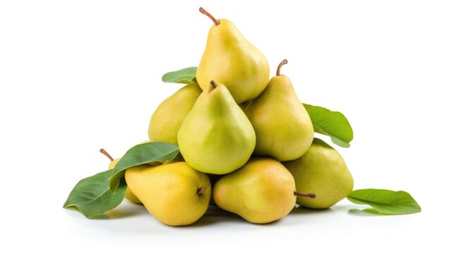 A pile of pears sitting on top of each other
