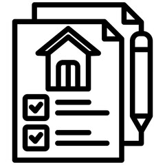 Registration Form Outline Icon