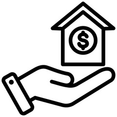 Mortgage Outline Icon