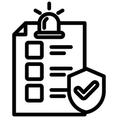 Emergency Plan Outline Icon