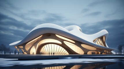 Curve roof, parametric architecture design