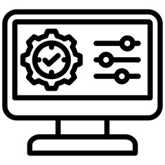 System Control Outline Icon