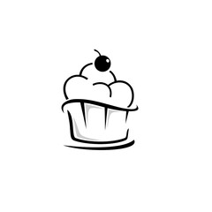 cupcake with cherry