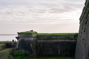 Citadelle de Blaye fortifications in autumn, Nouvelle-Aquitaine, France