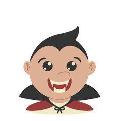 Niño con disfraz de vampiro 