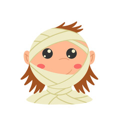 Niña disfraz de momia