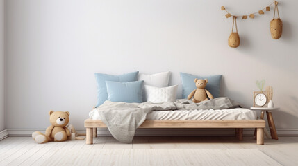 Baby interior design blue