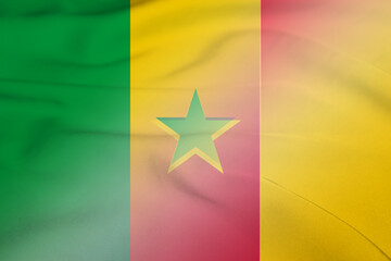 Senegal and Cameroon official flag international negotiation KHM SEN