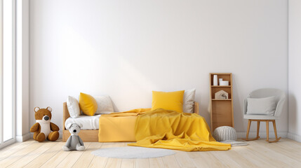 Baby interior design yellow