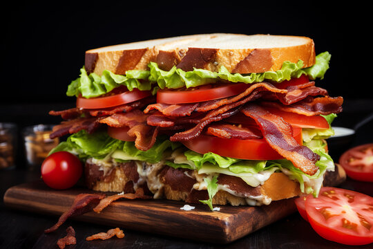 Delicious and savory BLT sandwich