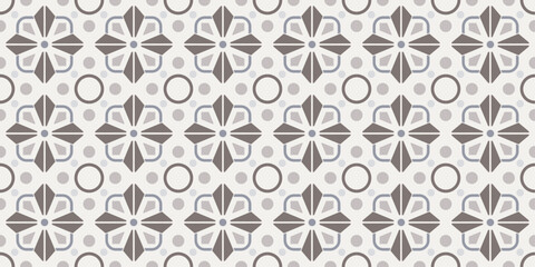 Collection of vintage style tiles. Modular geometric design with ornamental elements.