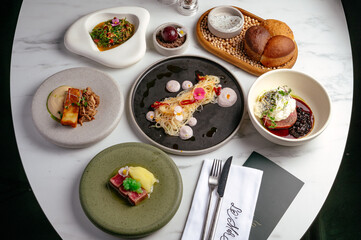 food from the restaurant for the menu