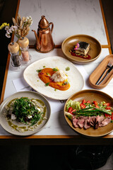 food from the restaurant for the menu