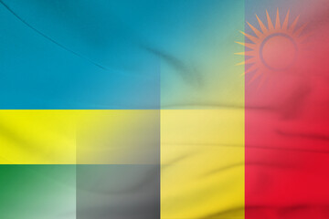 Rwanda and Belgium national flag transborder contract BEL RWA