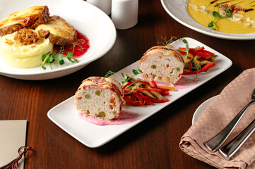 food from the restaurant for the menu