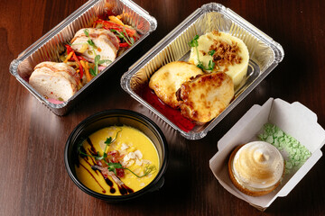 food from the restaurant for the menu