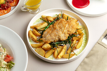 food from the restaurant for the menu