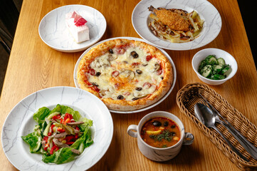 food from the restaurant for the menu