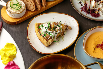 food from the restaurant for the menu