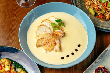 food from the restaurant for the menu