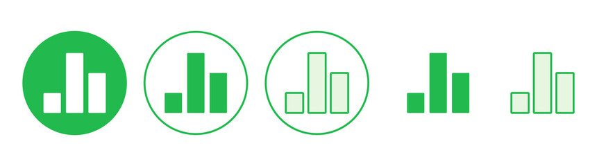 Growing graph Icon set. Chart icon. diagram icon