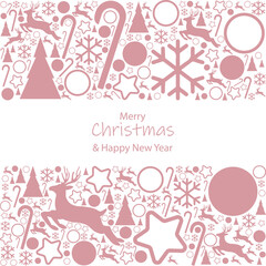 Christmas background. Christmas pattern. Christmas Decorations. winter holiday. Greeting card, banner, poster