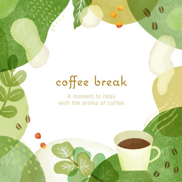 コーヒーのイメージフレームcoffee image frame